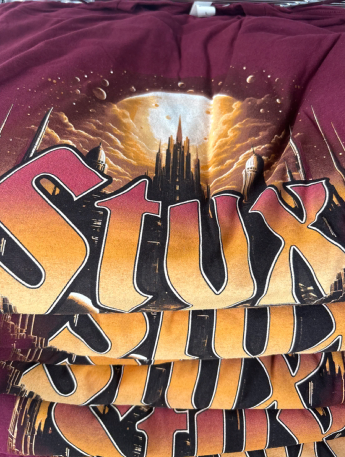 Styx Maroon City Tee